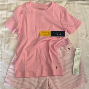 Ralph Lauren Pink Striped Loungewear Set